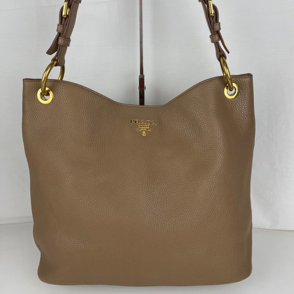Prada Handbags - Prada Italian Pebble Leather Tote